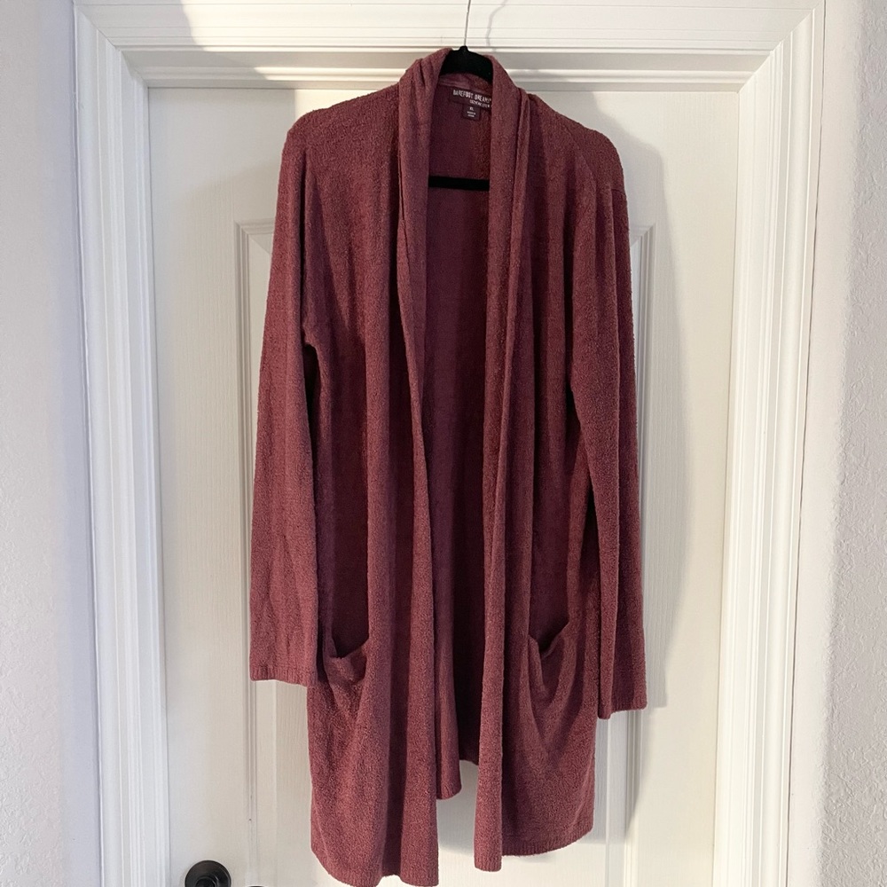 Barefoot Dreams CozyChic Lite Rosewood Cardi